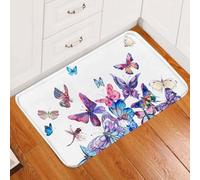 paillasson Exterieur Entree Tapis de Porte de Bienvenue Facile à Nettoyer « Papillon Qui s'envole »