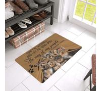 paillasson Exterieur Entree Tapis de Porte de Bienvenue Facile à Nettoyer Yorkshire Terrier « Chantez pour Mon Peuple »