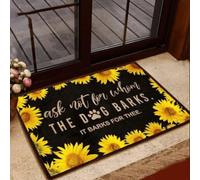 paillasson Exterieur Entree Tapis de Porte d'entrée Facile à Nettoyer « Ne Demandez Pas pour Qui Le Chien »