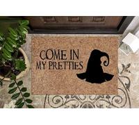 paillasson Exterieur Entree Tapis de Porte d'halloween Sorcière, entrez dans Mes Jolies