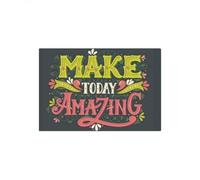 paillasson Exterieur Entree Tapis de Porte d'intérieur et d'extérieur avec Citation inspirante « Faites de Cette journée Une journée Extraordinaire ».