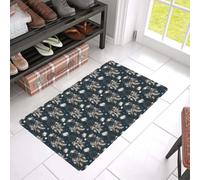 paillasson Exterieur Entree Tapis de Porte en Caoutchouc à Motif Floral bohème Attrape-rêves