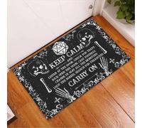 paillasson Exterieur Entree Tapis de Porte Halloween « Keep Clam Carry on »