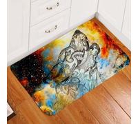 paillasson Exterieur Entree Tapis de Porte Holy Wolf Awaken