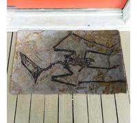 paillasson Exterieur Entree Tapis de Porte Humoristique avec fossile de Dinosaure Volant pour Les passionnés d'archéologie - Décoration d'anniversaire