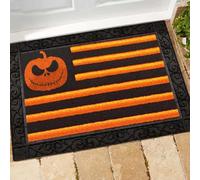 paillasson Exterieur Entree Tapis de Porte Jack Skellington pour Halloween, imprimé sur Toute la Surface