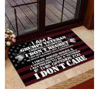 paillasson Exterieur Entree Tapis de Porte « Je suis Un vétéran Grincheux », Cadeau pour Un vétéran, Un ami ou Un Membre de la Famille
