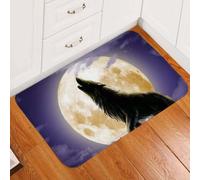 paillasson Exterieur Entree Tapis de Porte Loup Solitaire