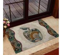 paillasson Exterieur Entree Tapis de Porte Mandala « Enseigner, Aimer, Inspirer » pour Enseignants