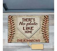 paillasson Exterieur Entree Tapis de Porte personnalisé « Baseball » - Bienvenue chez soi - Cadeau de Pendaison de crémaillère