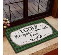 paillasson Exterieur Entree Tapis de Porte personnalisé « Golf I Am Not »