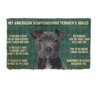 paillasson Exterieur Entree Tapis de Porte pour Chien : Les règles de Mon American Staffordshire Terrier