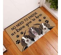 paillasson Exterieur Entree Tapis de Porte pour Chien Springer Spaniel Anglais « Pas Besoin de Frapper »