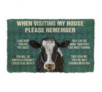 paillasson Exterieur Entree Tapis de Porte pour Chien - Veuillez Respecter Le règlement intérieur concernant Les veaux - Tapis de Porte personnalisé
