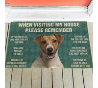 paillasson Exterieur Entree Tapis de Porte « Règles du Jack Russell Terrier »