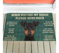 paillasson Exterieur Entree Tapis de Porte « Règles du Manchester Terrier »