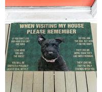 paillasson Exterieur Entree Tapis de Porte « Règles du Scottish Terrier »