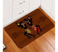 paillasson Exterieur Entree Tapis de Porte Traditionnel Africain pour la Danse Africaine