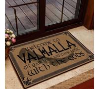 paillasson Exterieur Entree Tapis de Porte Viking « Bienvenue au Valhalla » - Décoration Cadeau