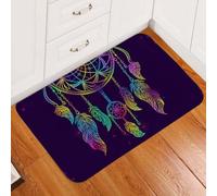 paillasson Exterieur Entree Tapis de Porte Violet Attrape-rêves Magique