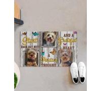 paillasson Exterieur Entree Tapis de Porte Yorkshire « Commencez Chaque Jour avec Une pensée Positive et Un cœur Reconnaissant »