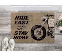 paillasson Exterieur Entree Tapis d'entrée intérieur et extérieur « Roulez Vite ou Restez chez Vous »
