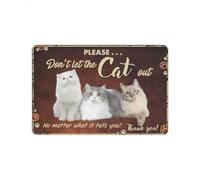 paillasson Exterieur Entree Tapis d'entrée « Ne Laissez Pas Sortir Le Chat », Cadeau pour Les Amoureux des Chats