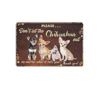 paillasson Exterieur Entree Tapis d'entrée « Ne Laissez Pas Sortir Le Chihuahua », Cadeau pour Les Amoureux des Chihuahuas