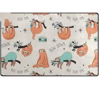 paillasson Exterieur Entree Tapis d'intérieur et d'extérieur avec des Paresseux Amusants et des activités Musicales