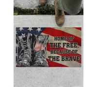 paillasson Exterieur Entree Tapis d'intérieur et d'extérieur Veteran The Brave American