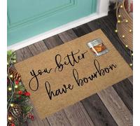 paillasson Exterieur Entree Tu Ferais Mieux d'avoir du Bourbon. Tapis de Porte en Whisky.