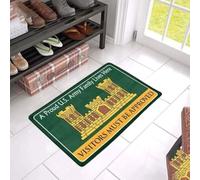 paillasson Exterieur Entree Une Famille fière de Ses origines, Membre du Corps des ingénieurs de l'armée américaine, VIT Ici. Visites sur autorisation. Paillasson