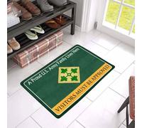 paillasson Exterieur Entree Une fière Famille de l'armée américaine VIT Ici. Les visiteurs doivent être autorisés. Paillasson - Idée Cadeau pour Un vétéran