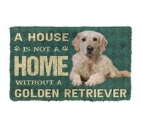 paillasson Exterieur Entree Une Maison n'est Pas Un Foyer. Paillasson pour Chien Golden Retriever.