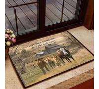 paillasson Exterieur Entree Vache VIT comme si Quelqu'un Avait laissé Le Portail Ouvert paillasson