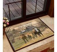 paillasson Exterieur Entree Vache Vivant comme si Quelqu'un Avait laissé Le Portail Ouvert paillasson