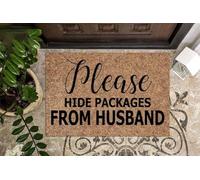 paillasson Exterieur Entree Veuillez Cacher Les Colis au paillasson de Votre Mari