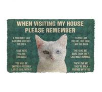 paillasson Exterieur Entree Veuillez Respecter Le règlement intérieur de Khao Manee Cats. Paillasson personnalisé