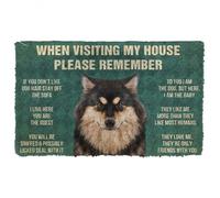 paillasson Exterieur Entree Veuillez Respecter Les règles de la Maison concernant Les Chiens de Laponie finlandaise. Paillasson