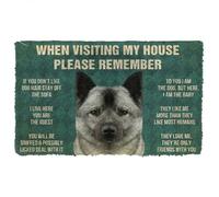 paillasson Exterieur Entree Veuillez Respecter Les règles de la Maison concernant Les Chiens d'élan norvégiens (paillasson).