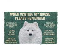 paillasson Exterieur Entree Veuillez Respecter Les règles de la Maison concernant Les Chiens Spitz Japonais. Paillasson