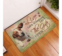 paillasson Exterieur Entree Vivez comme si Quelqu'un Avait laissé la Porte Ouverte Paillasson Basset Hound
