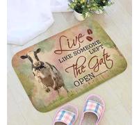 paillasson Exterieur Entree Vivez comme si Quelqu'un Avait laissé la Porte Ouverte. Paillasson Vache. Bienvenue.