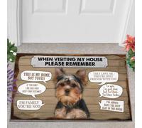 paillasson Exterieur Entree Yorkshire Terrier, n'oubliez Pas ce Tapis de Porte Amusant pour intérieur et extérieur
