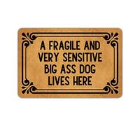Paillasson Facile À Nettoyer Tapis De Porte Un Gros Chien Fragile Et Très Sensible VIT Ici Durable Tapi D'Entrée pour Cuisine Chambre Entrée 40X60Cm