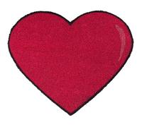 fisura. - Tapis d'entrée en Forme de Coeur. Paillasson Original en Noix de Coco avec Support antidérapant en PVC. Dimensions : 70 x 40 cm. (Coeur, Rouge)