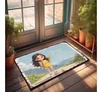 Paillasson Friends Explore, Dream, Shine : Embrace Life Fearless Paillasson pour entrée extérieure Grand paillasson Outdoo (65 x 90 cm)