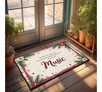 Paillasson Friends Musique : la langue la plus célèbre de tous les paillasson pour entrée extérieure Grand paillasson Outdoo (65 x 90 cm)