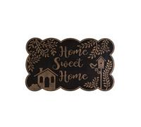 Paillasson Home sweet home en Gomme noir et cuivre - 75 x 45 cm