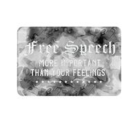 Paillasson Honest Freedom of Speech 1St Amendment Feelings Paillassons Facile À Nettoyer Tapis D'Entrée Résistant Paillasson Interieur pour Couloir Exterieur Balcon 40X60 CM